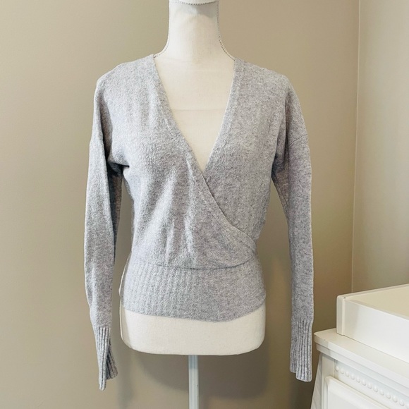 Shrinking Violet Wrap Sweater - Picture 1 of 5